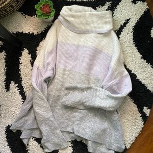 Splendid Striped Turtleneck Sweater XL
